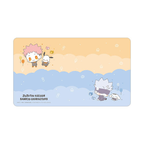 『呪術廻戦×サンリオキャラクターズ』虎杖悠仁×ポチャッコ・五条 悟×シナモロール マルチデスクマット